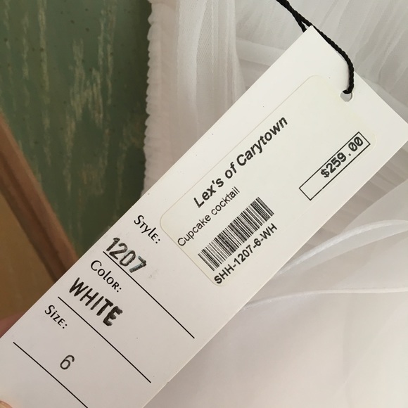 SHERRI HILL White Cocktail/Prom Dress - Picture 5 of 6